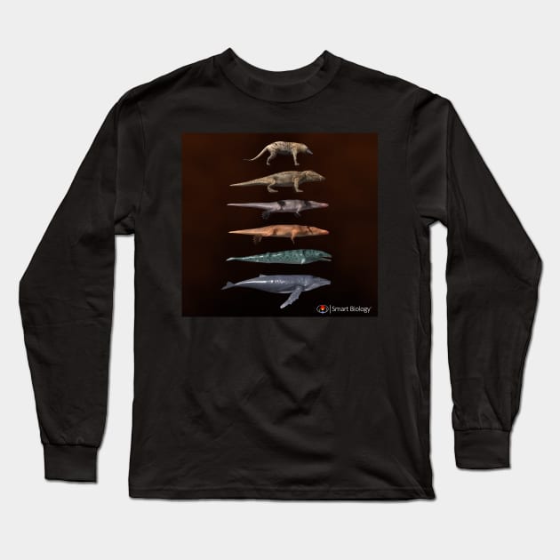 The Evolution of Whales Long Sleeve T-Shirt by Smart Biology